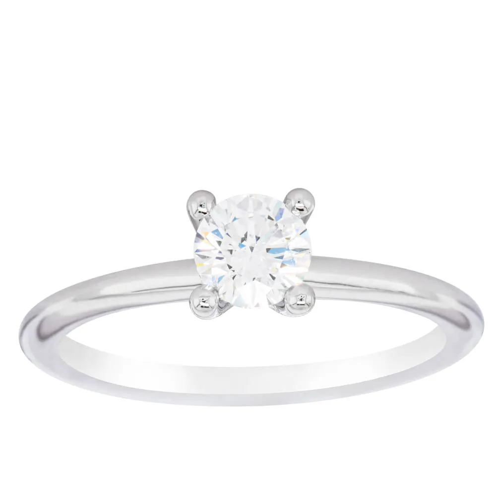 18ct White Gold .50ct Diamond Melba Ring