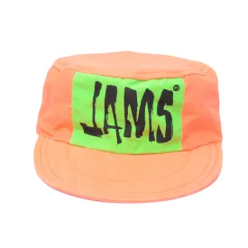1980's Vintage Jobber Hat -  Neon Orange