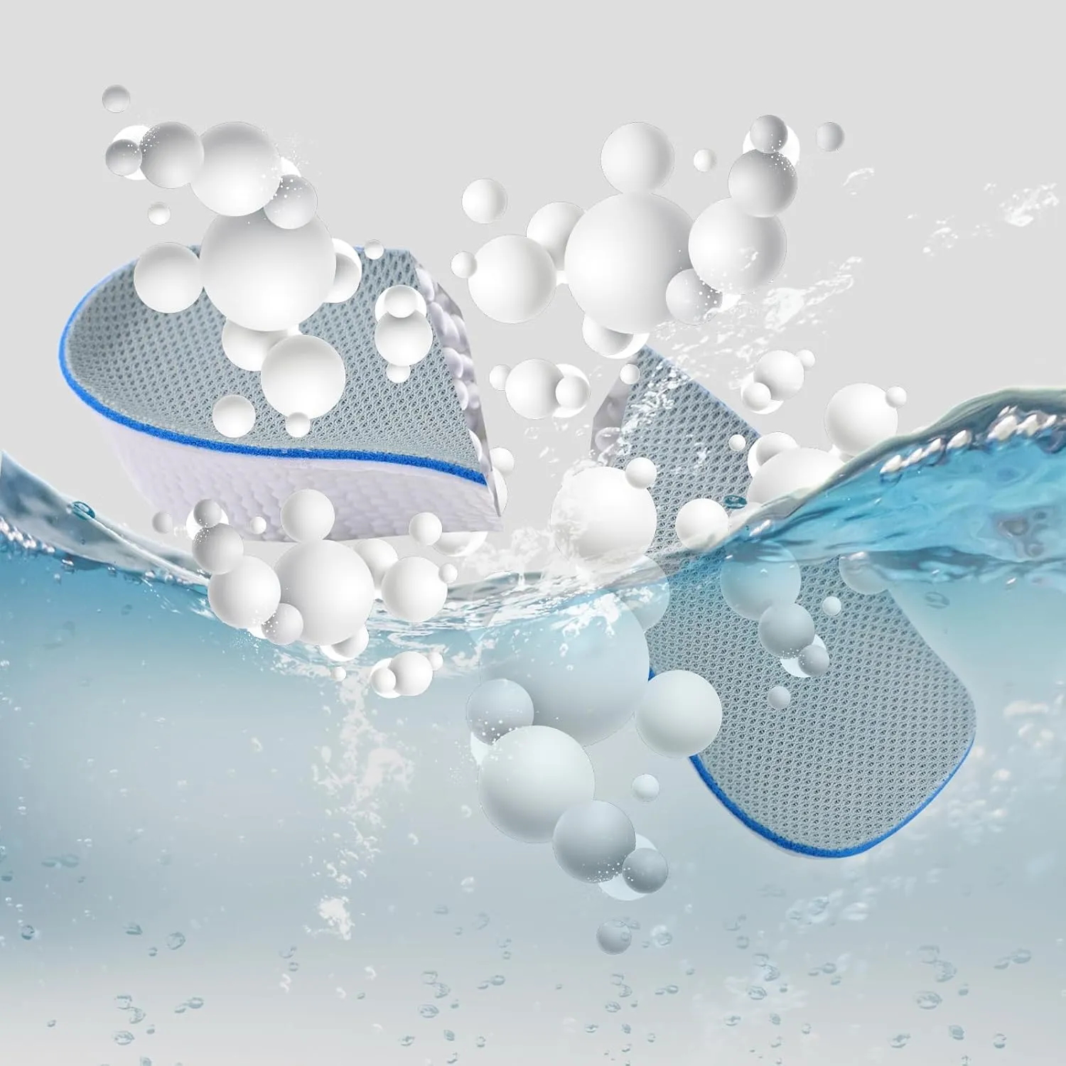 2 Pairs Orthopedic High Pads, 0.98 Inch Height Increase Insoles High Pads 1.0 Orthopedic Insoles Arch Support Insoles Orthopedic High Heel Pads for Men Women