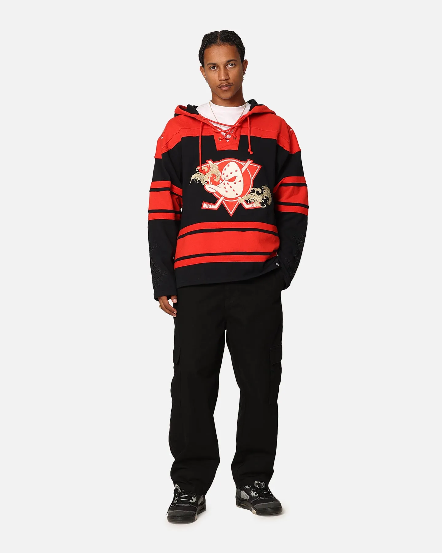 47 Brand Anaheim Ducks 'Year Of The Dragon' Lacer Hoodie Jet Black