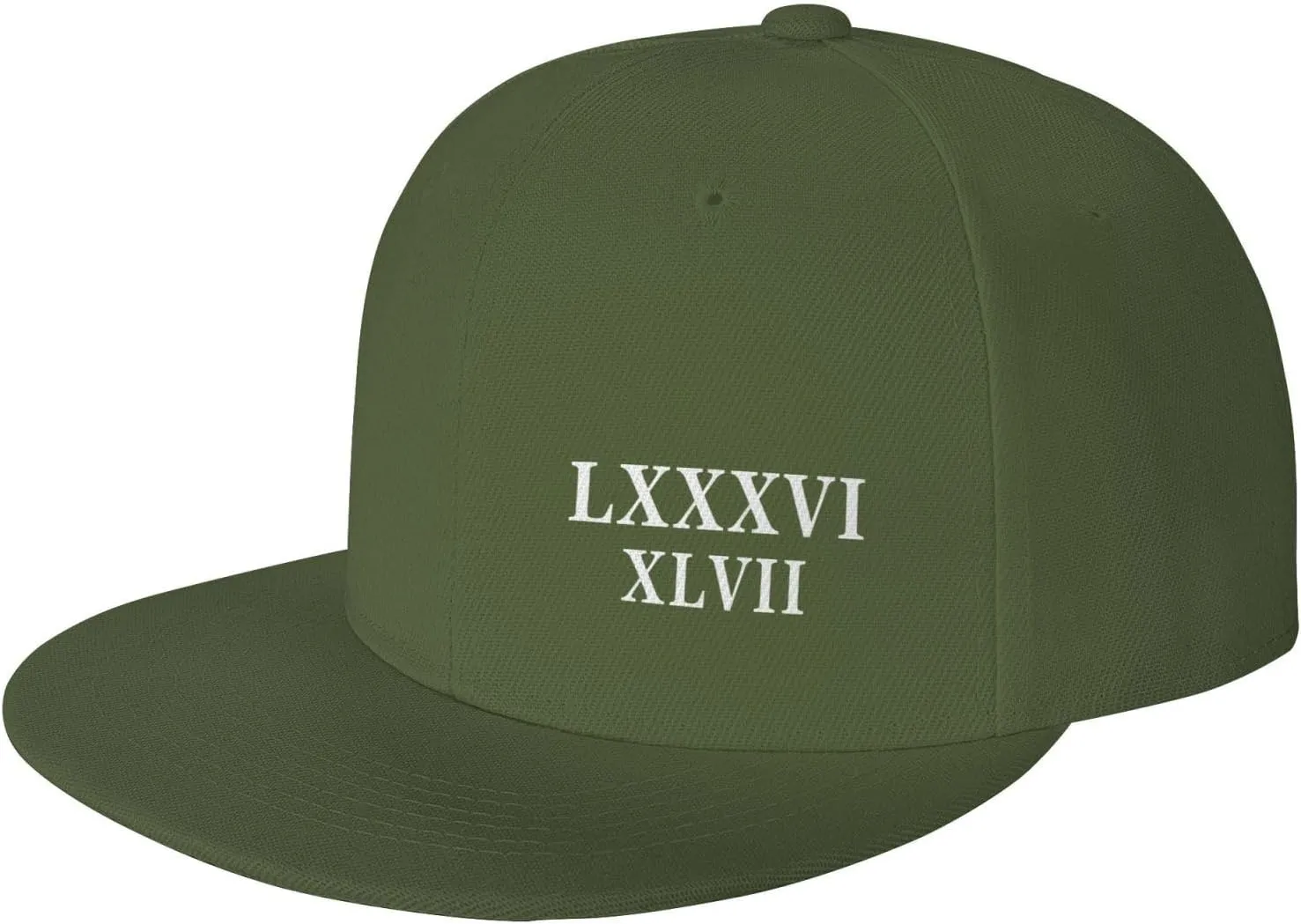 86 47 Roman Numerals Lxxxvi XLVII 8647 Flat Brim Baseball Cap Polyester Snapback Hat
