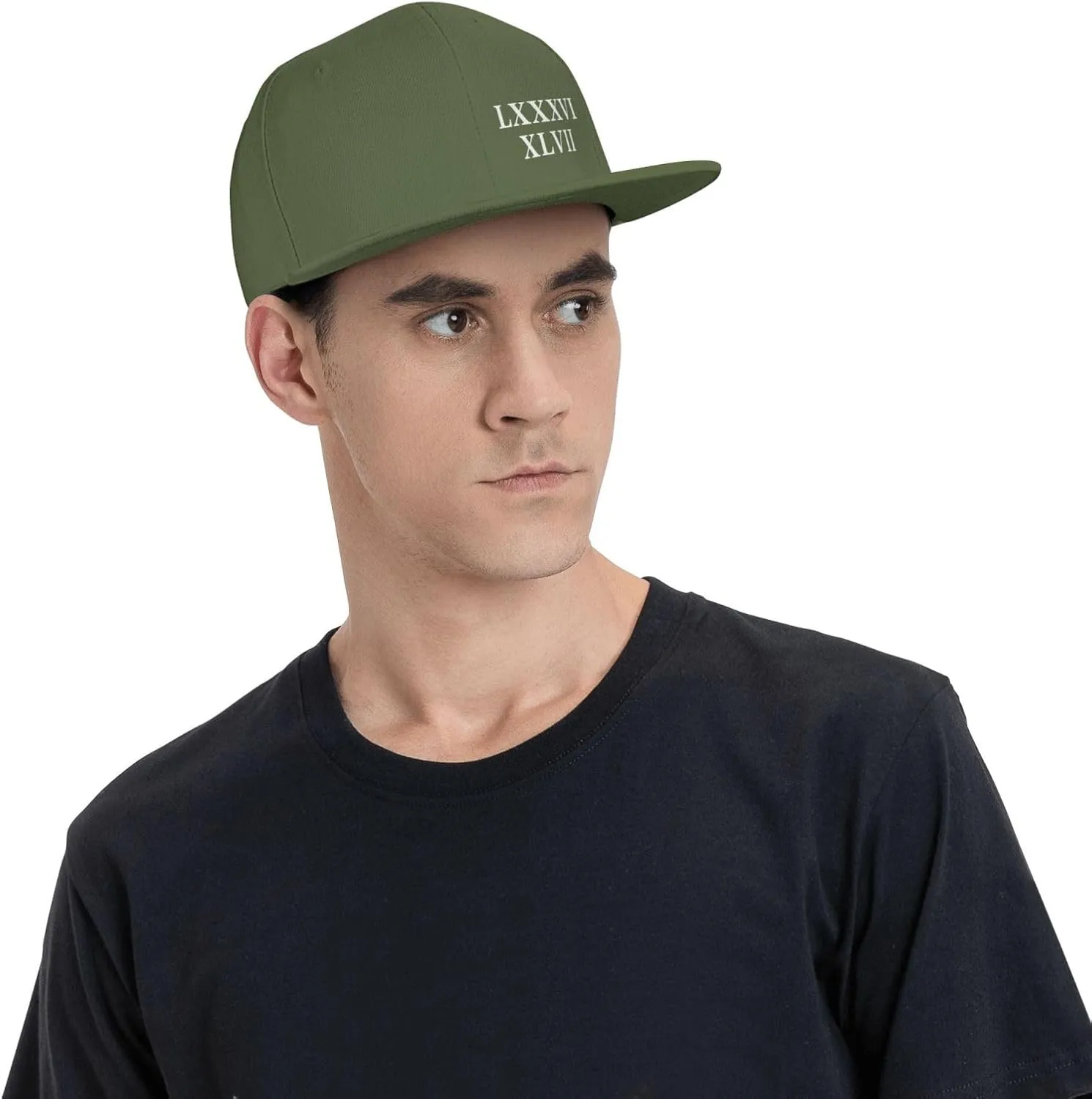 86 47 Roman Numerals Lxxxvi XLVII 8647 Flat Brim Baseball Cap Polyester Snapback Hat