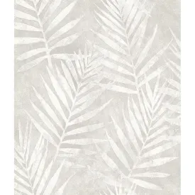 Amador Silver Palm Wallpaper  | Brewster Wallcovering