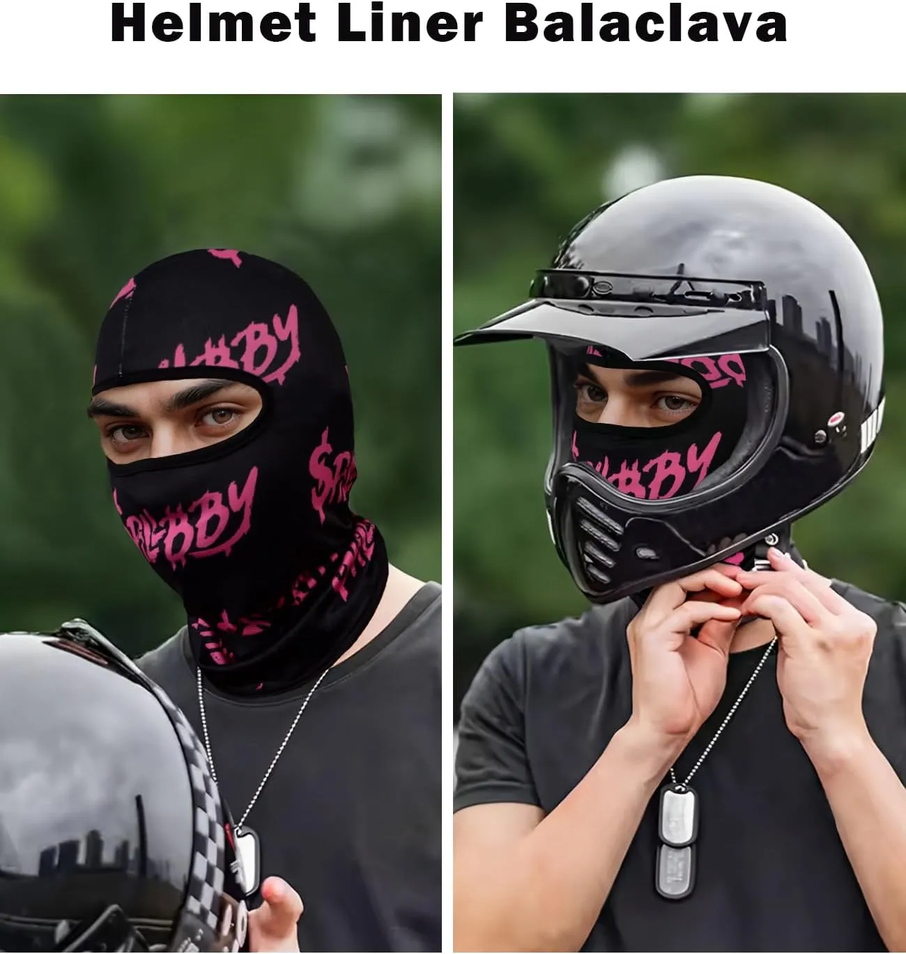 Balaclava Summer Ski Masks, Thin Breathable Soft Skull Face Mask, Cooling Motorcycle Head Bandana for Men Women