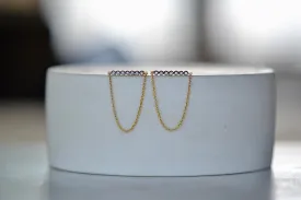Bar and Chain Earrings