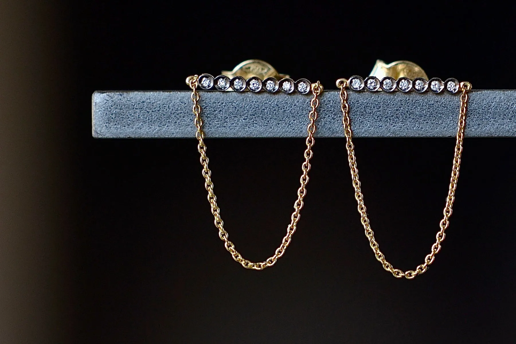 Bar and Chain Earrings