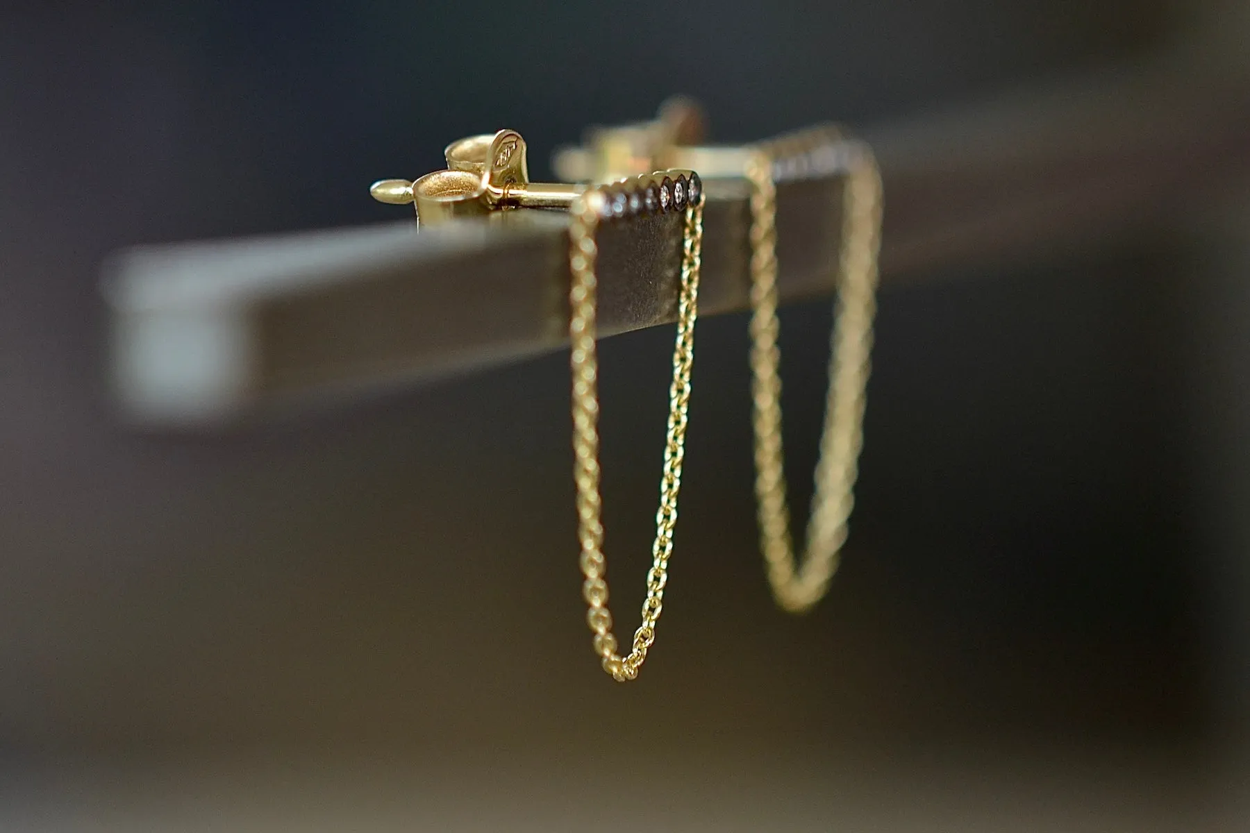 Bar and Chain Earrings