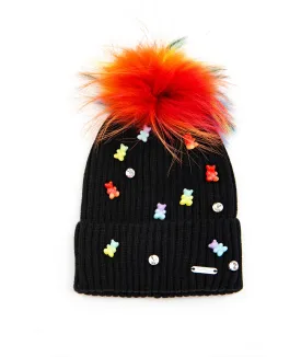 Bari Lynn Gummy Rainbow Winter Hat