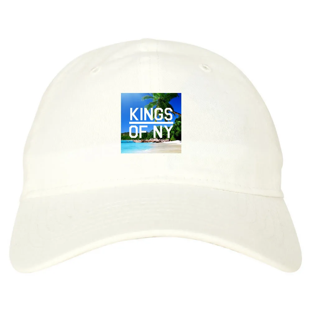 Beach Vacation Box Logo Mens Dad Hat Baseball Cap
