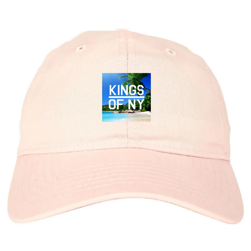 Beach Vacation Box Logo Mens Dad Hat Baseball Cap