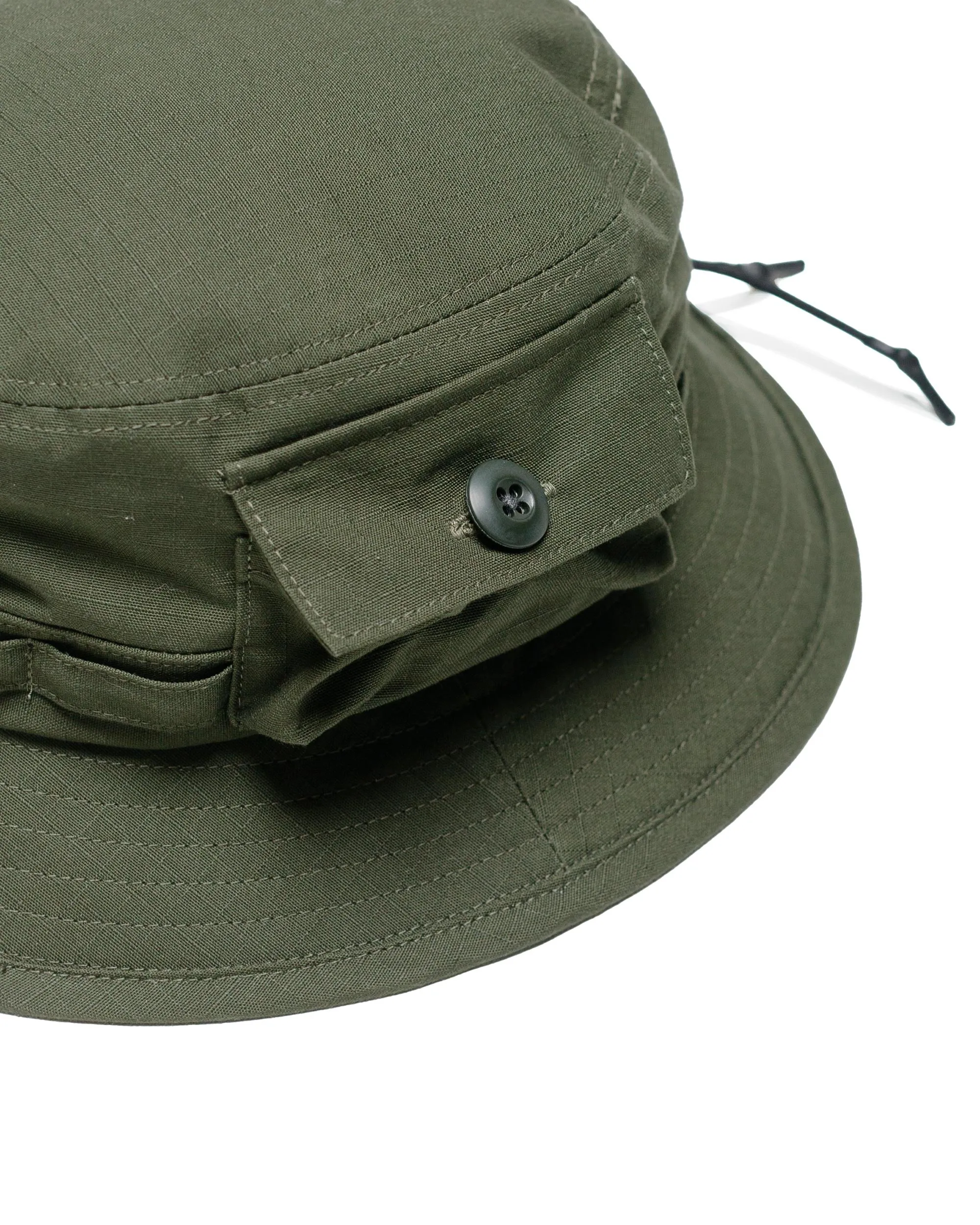 Beams Plus Lost & Found MIL Jungle Hat Cotton Ripstop Olive