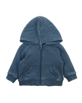 Bebe Blair Zip Hoodie - Washed Blue (Size 000-5)