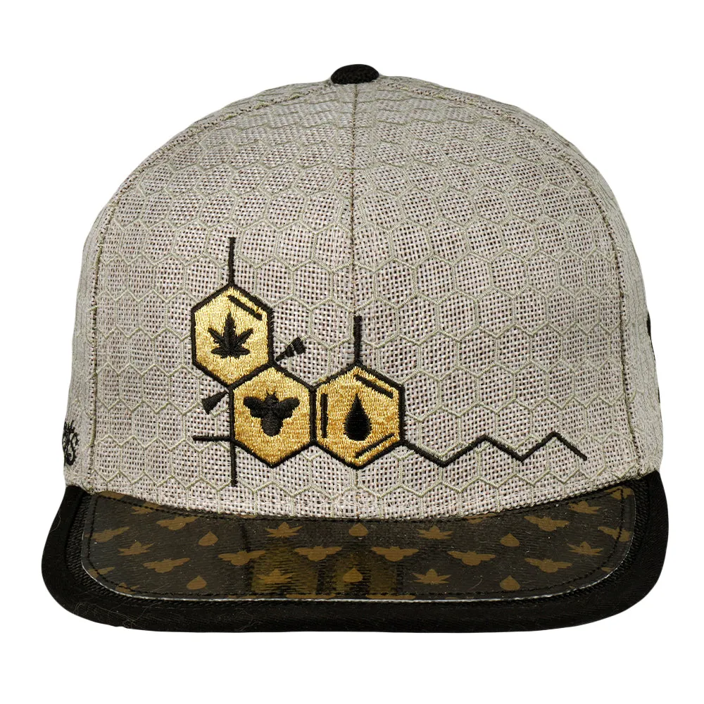 BeeSlick Molecule Tan Snapback Hat