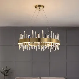 Betula Round Crystal Chandelier