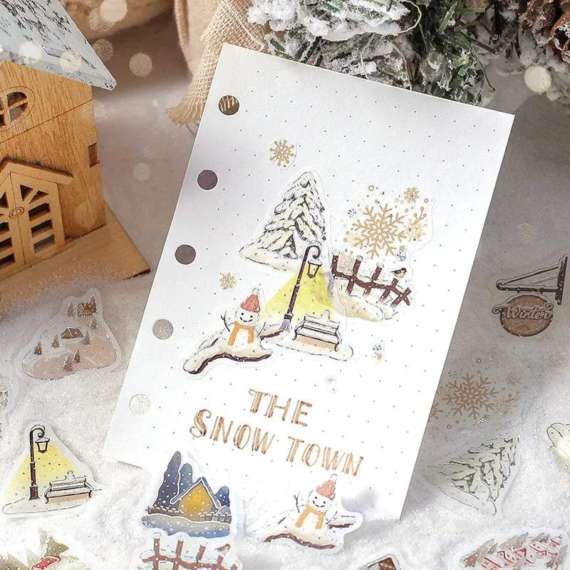 BGM Foil Stamping Winter Limited Edition Flake Seal - Snowy Town