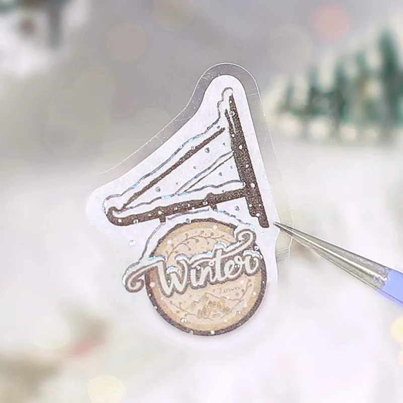 BGM Foil Stamping Winter Limited Edition Flake Seal - Snowy Town
