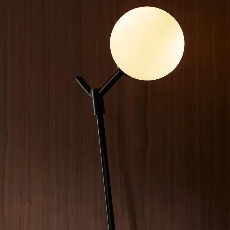 Blown Glass Opal Orb Table Lamp