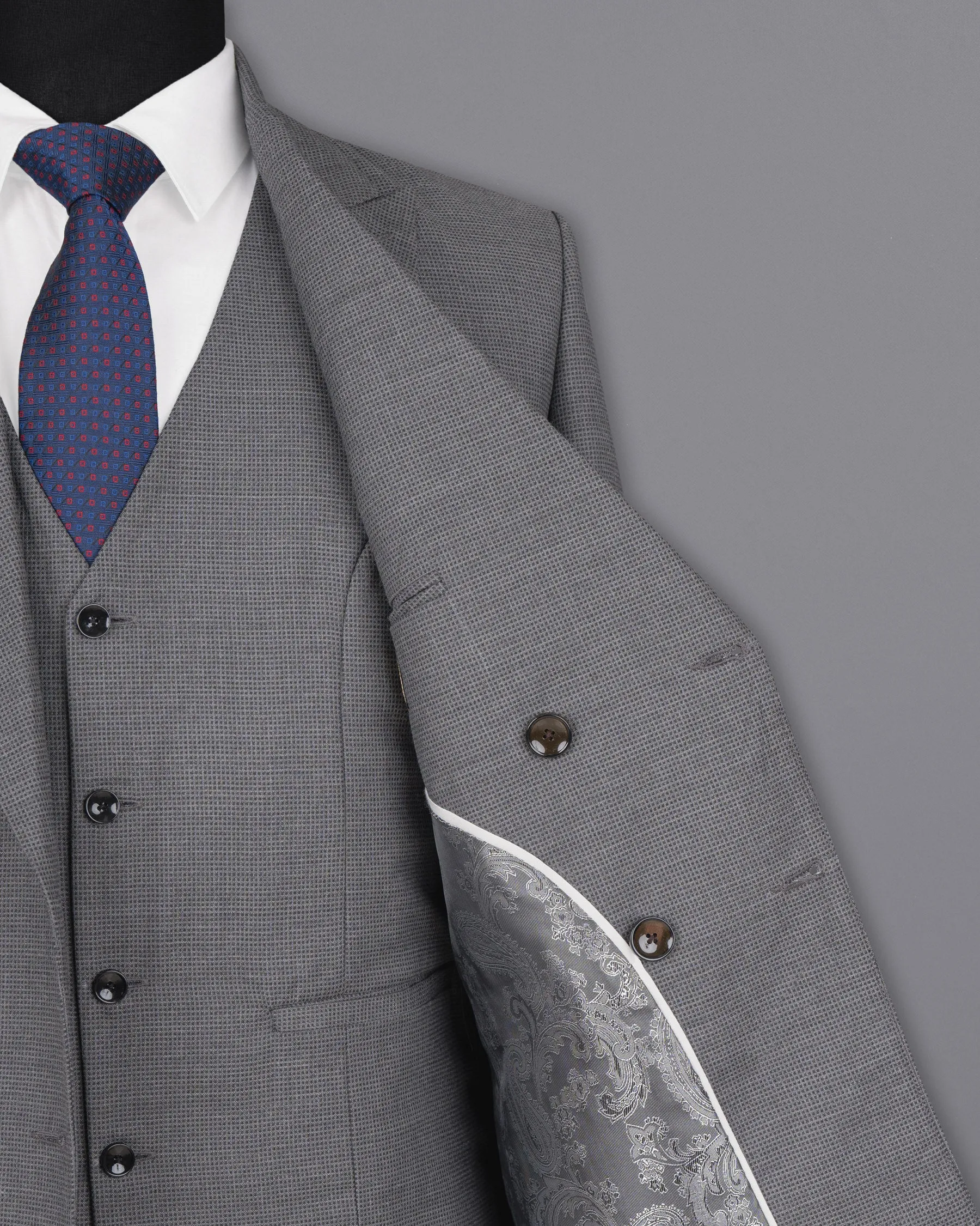 Boulder Grey Double Breasted Woolrich Blazer