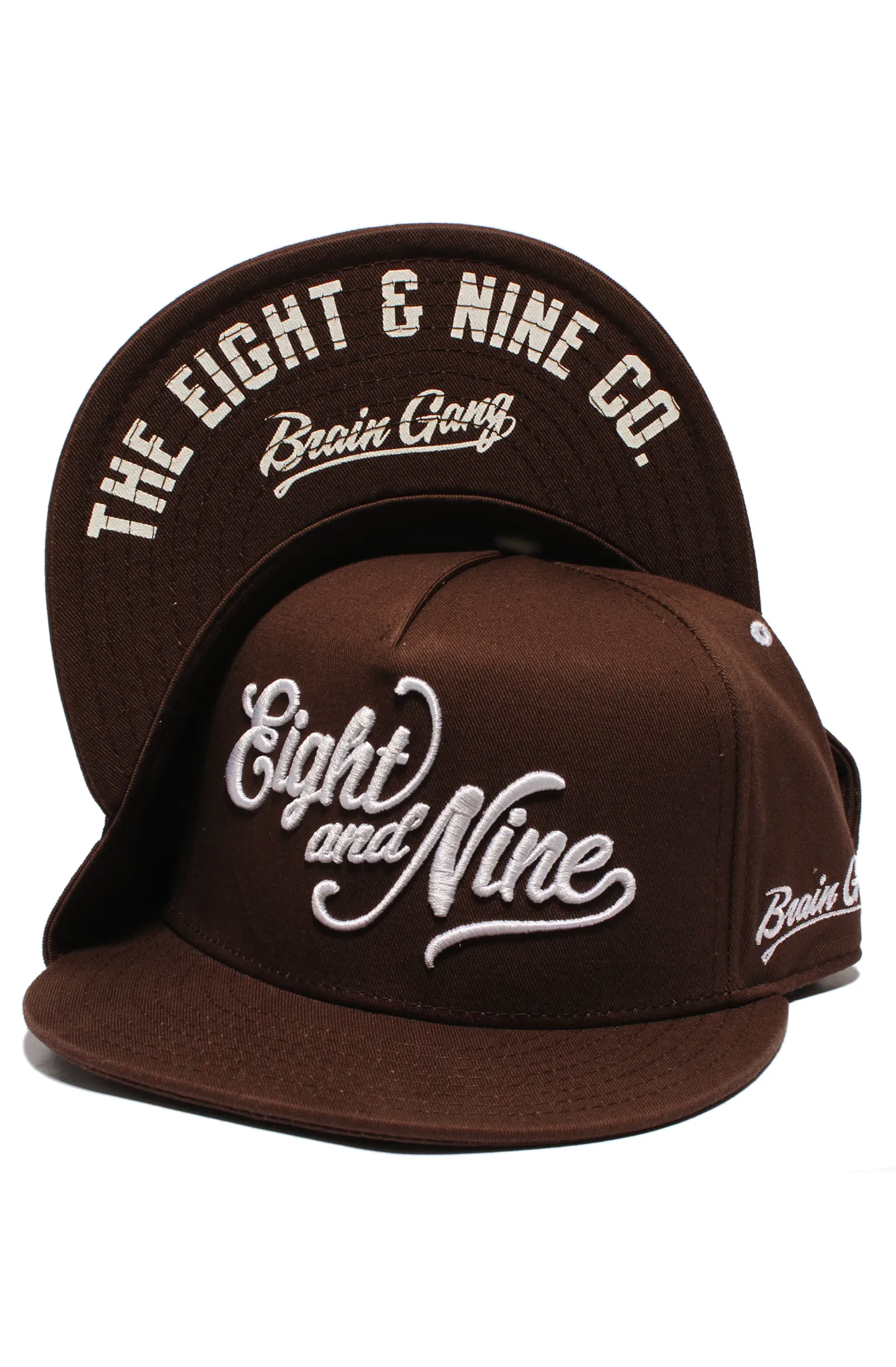 Brown Script Logo Snapback