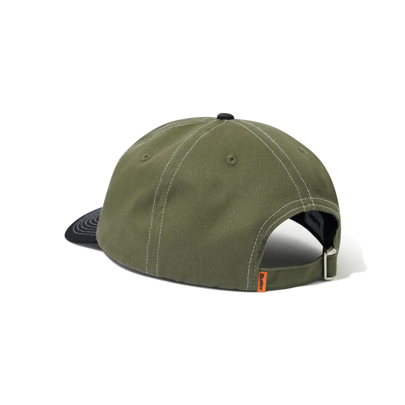 Butter Goods Lock 6 Panel Cap -Army / Black