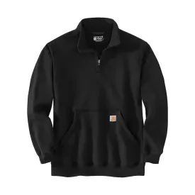 Carhartt Men's Quarter Zip Mock Neck Sweatshirt - Black