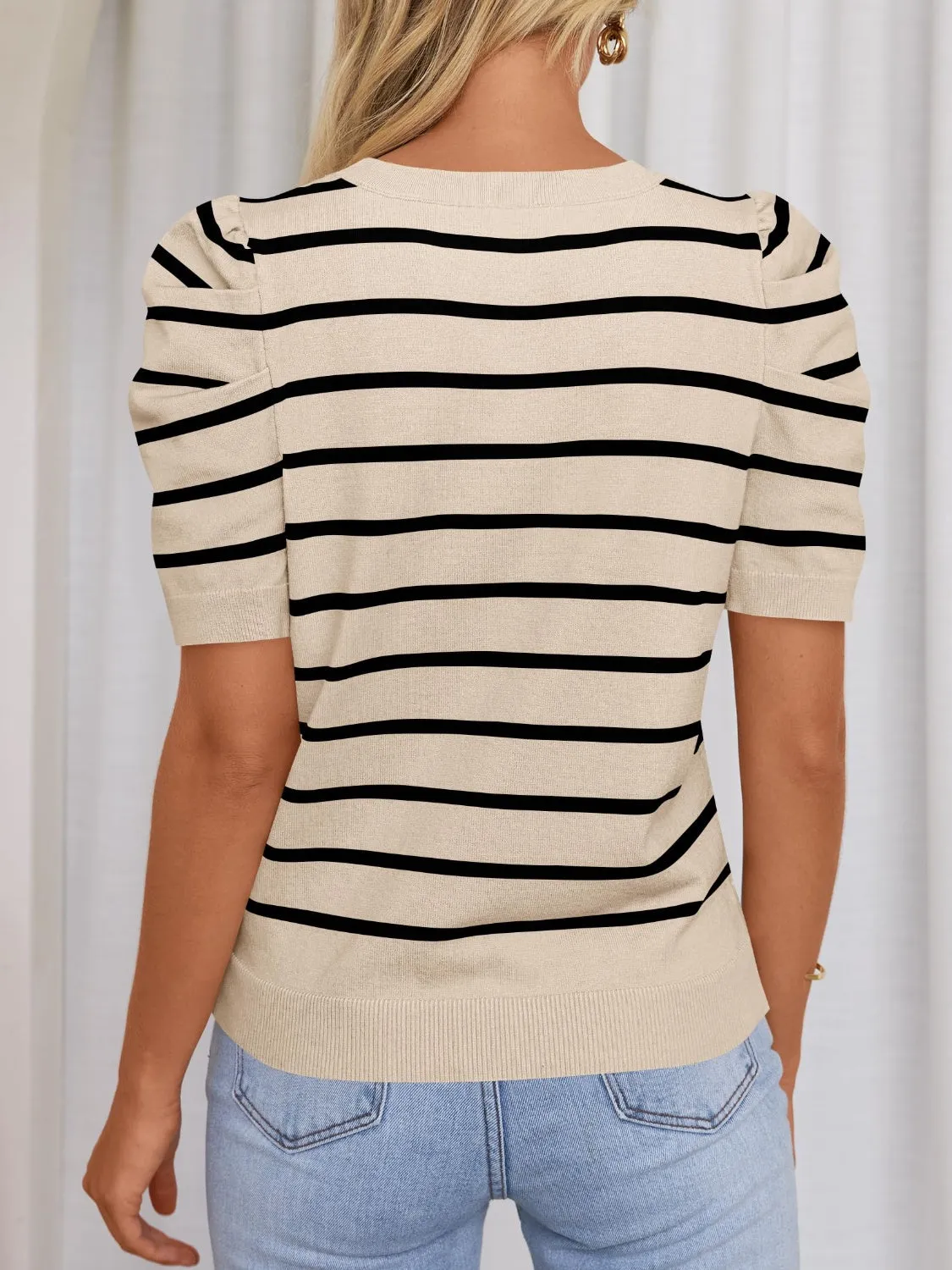 Chandler Puff Sleeve Knit Top