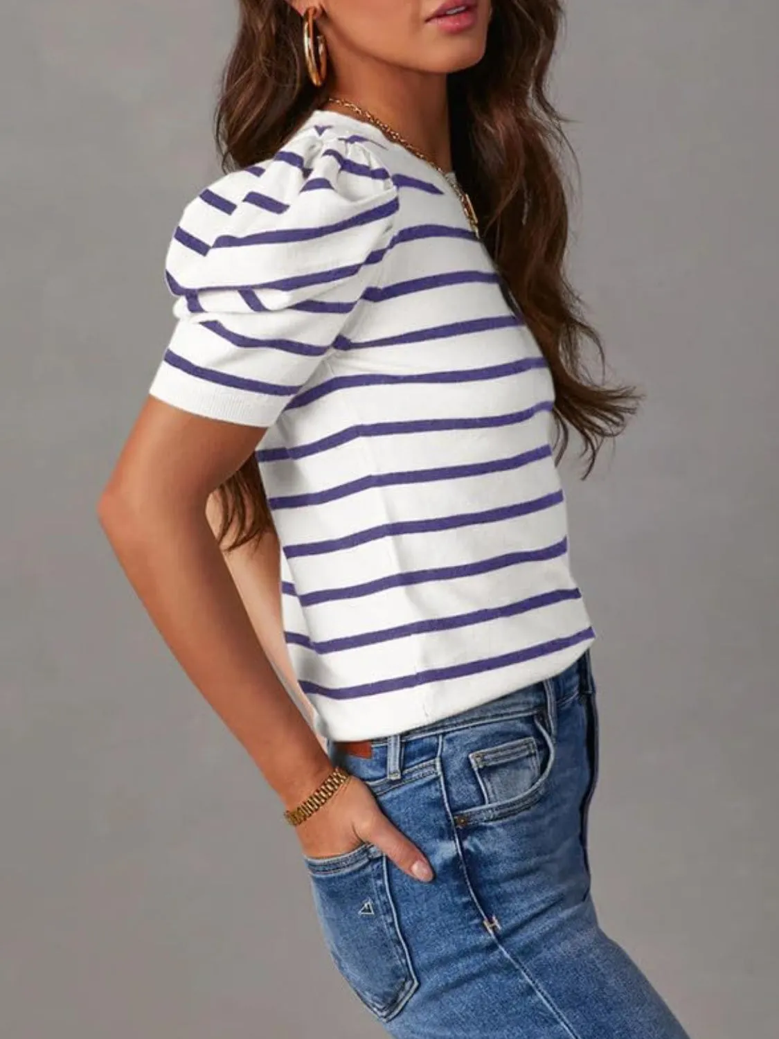 Chandler Puff Sleeve Knit Top