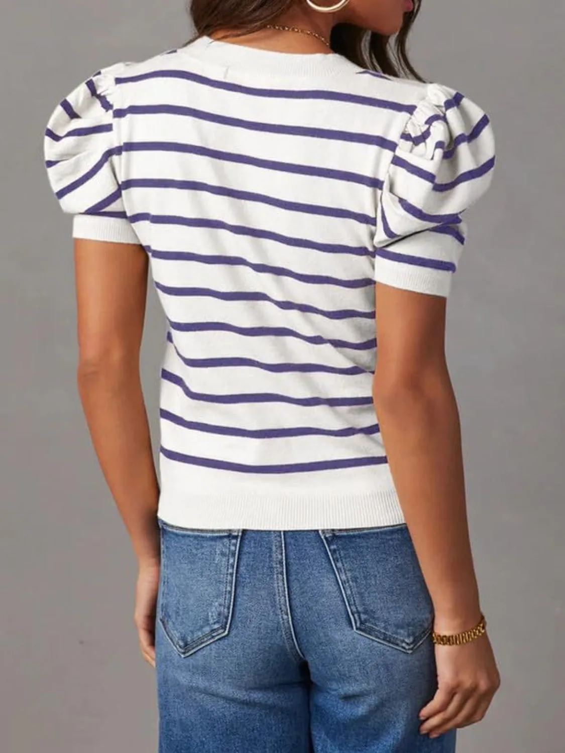 Chandler Puff Sleeve Knit Top