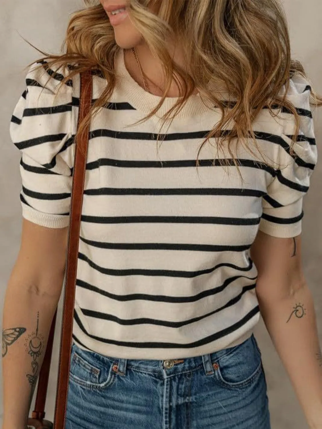 Chandler Puff Sleeve Knit Top