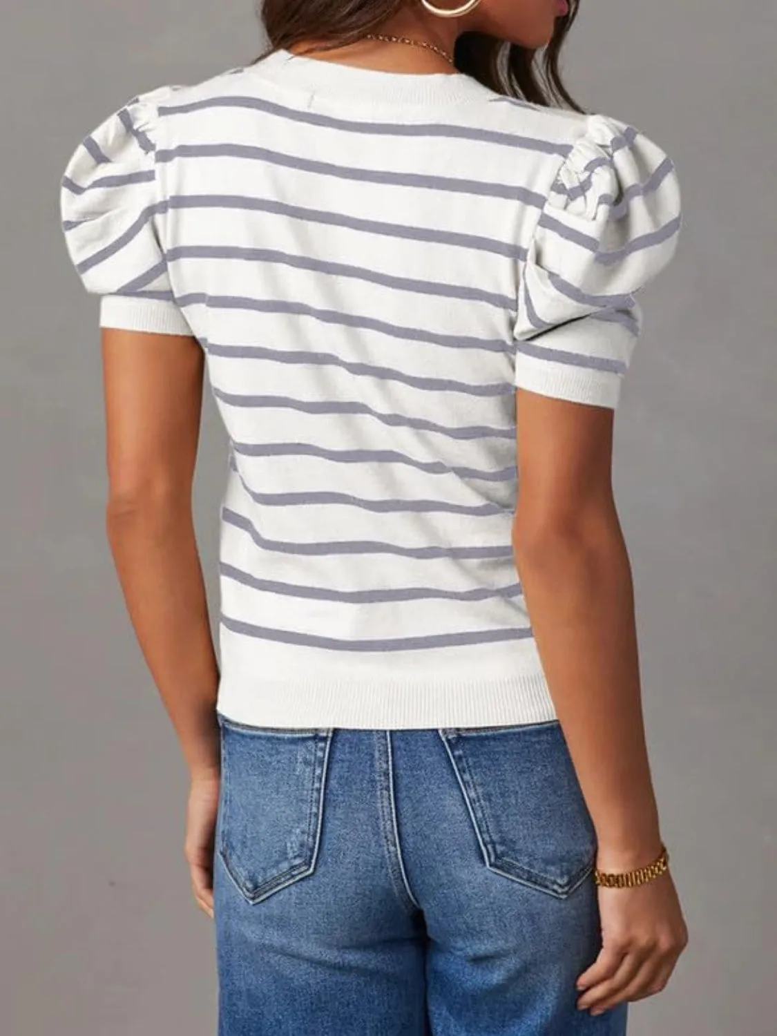 Chandler Puff Sleeve Knit Top