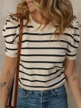 Chandler Puff Sleeve Knit Top