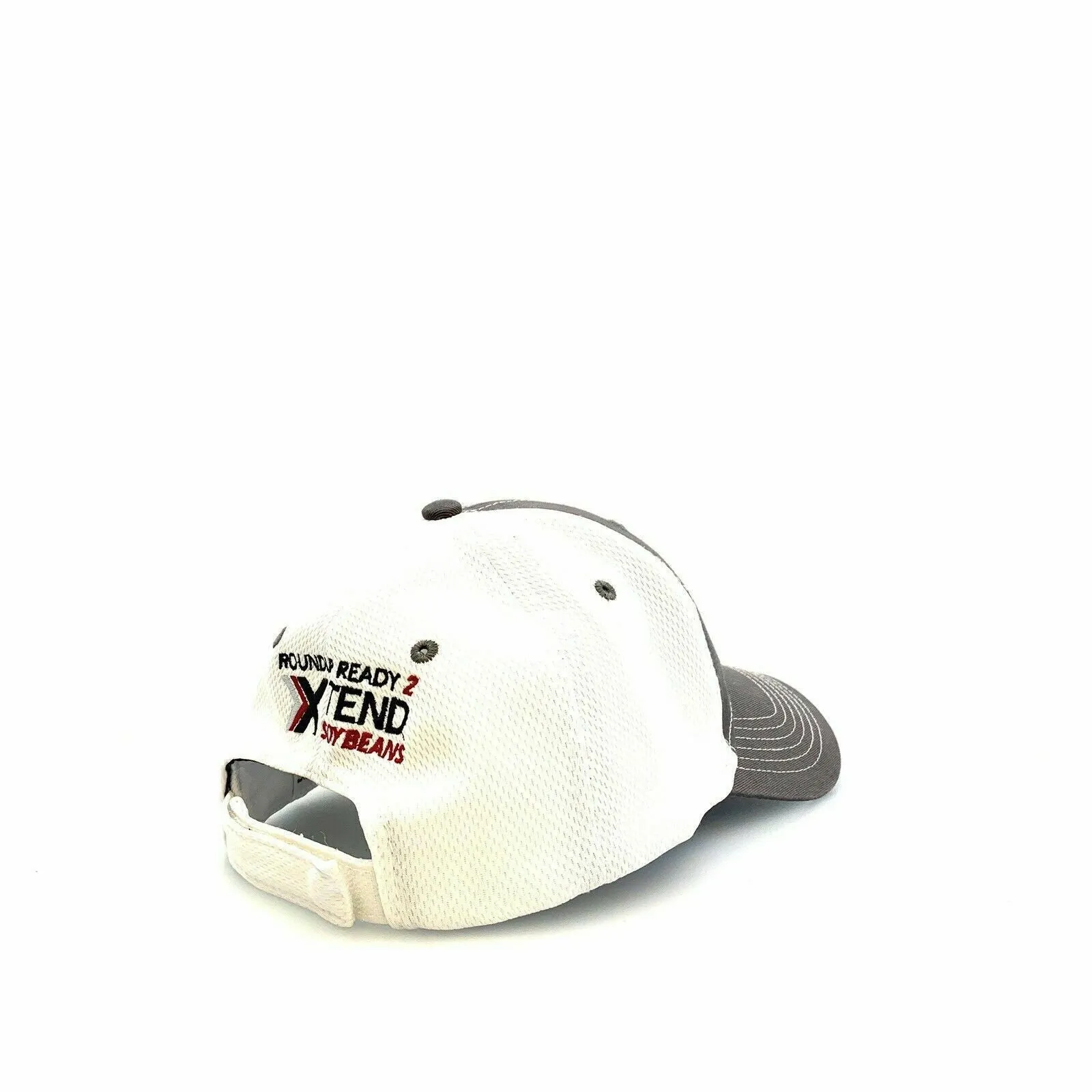 CHANNEL SOY BEANS Hook & Loop Trucker Hat, White - Adjustable