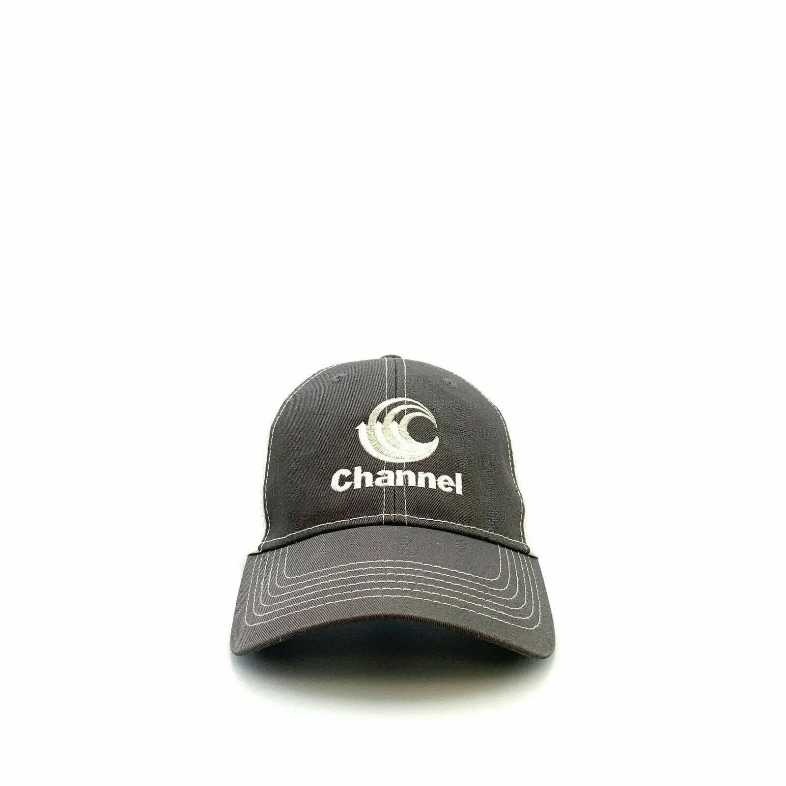 CHANNEL SOY BEANS Hook & Loop Trucker Hat, White - Adjustable