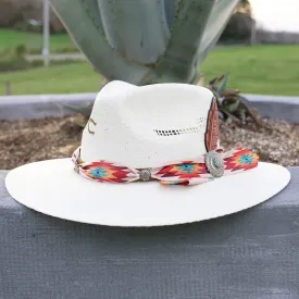Charlie 1 Horse Straw Hat Navajo