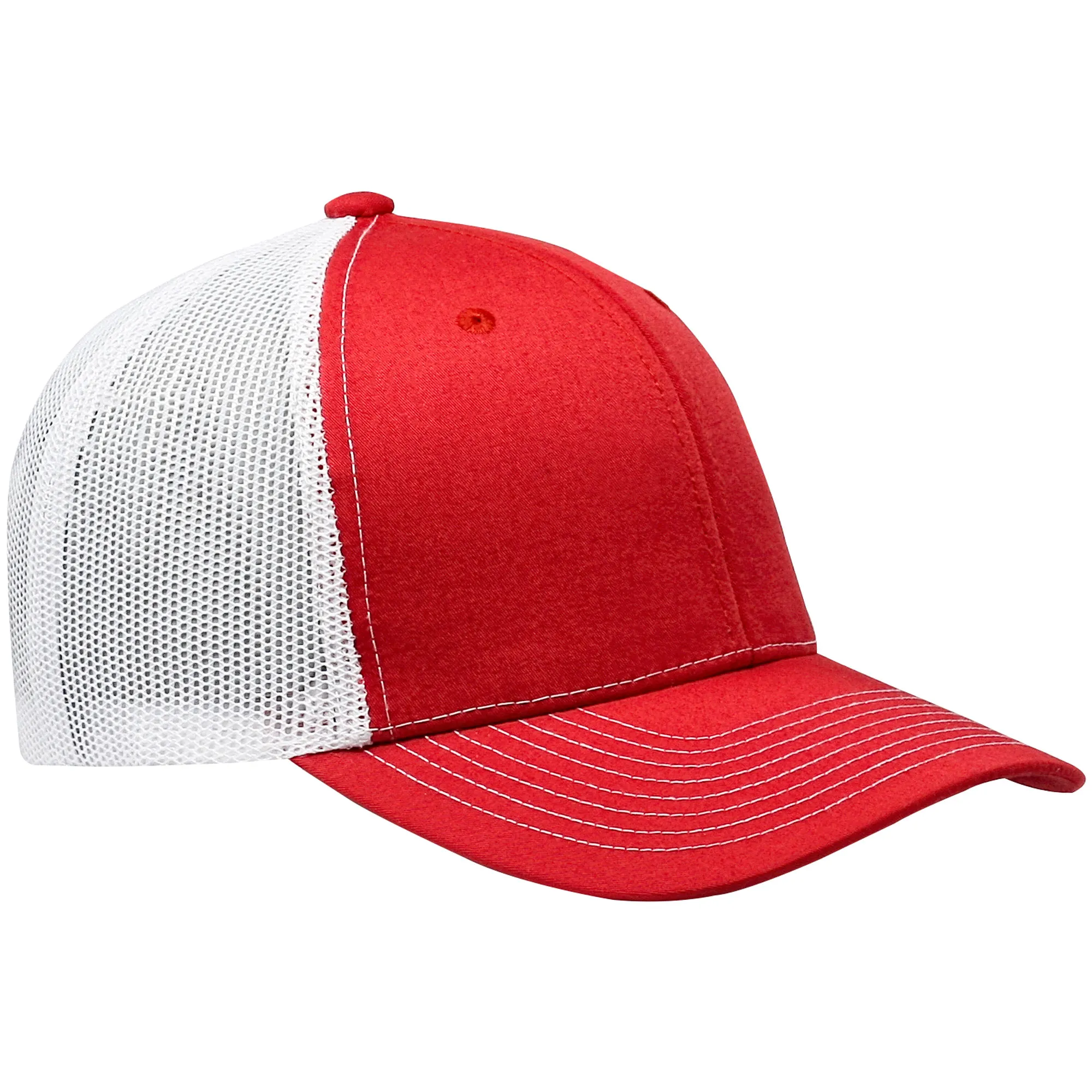 Cobra C112 6 Panel Structured Poly/Cotton Front Mesh Back Hat