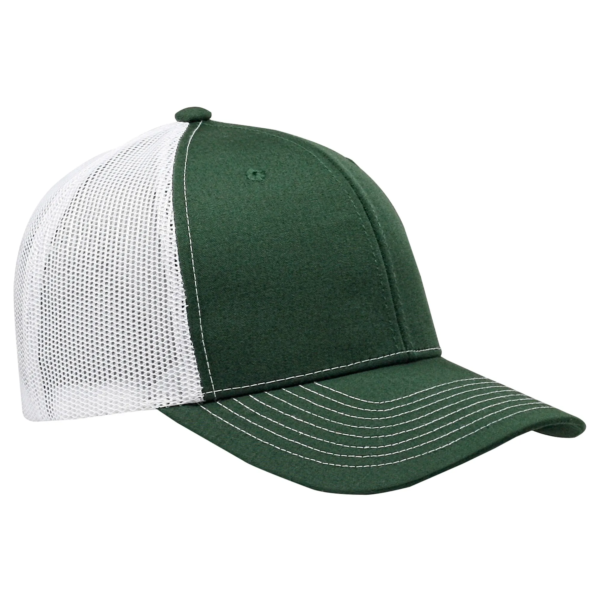 Cobra C112 6 Panel Structured Poly/Cotton Front Mesh Back Hat