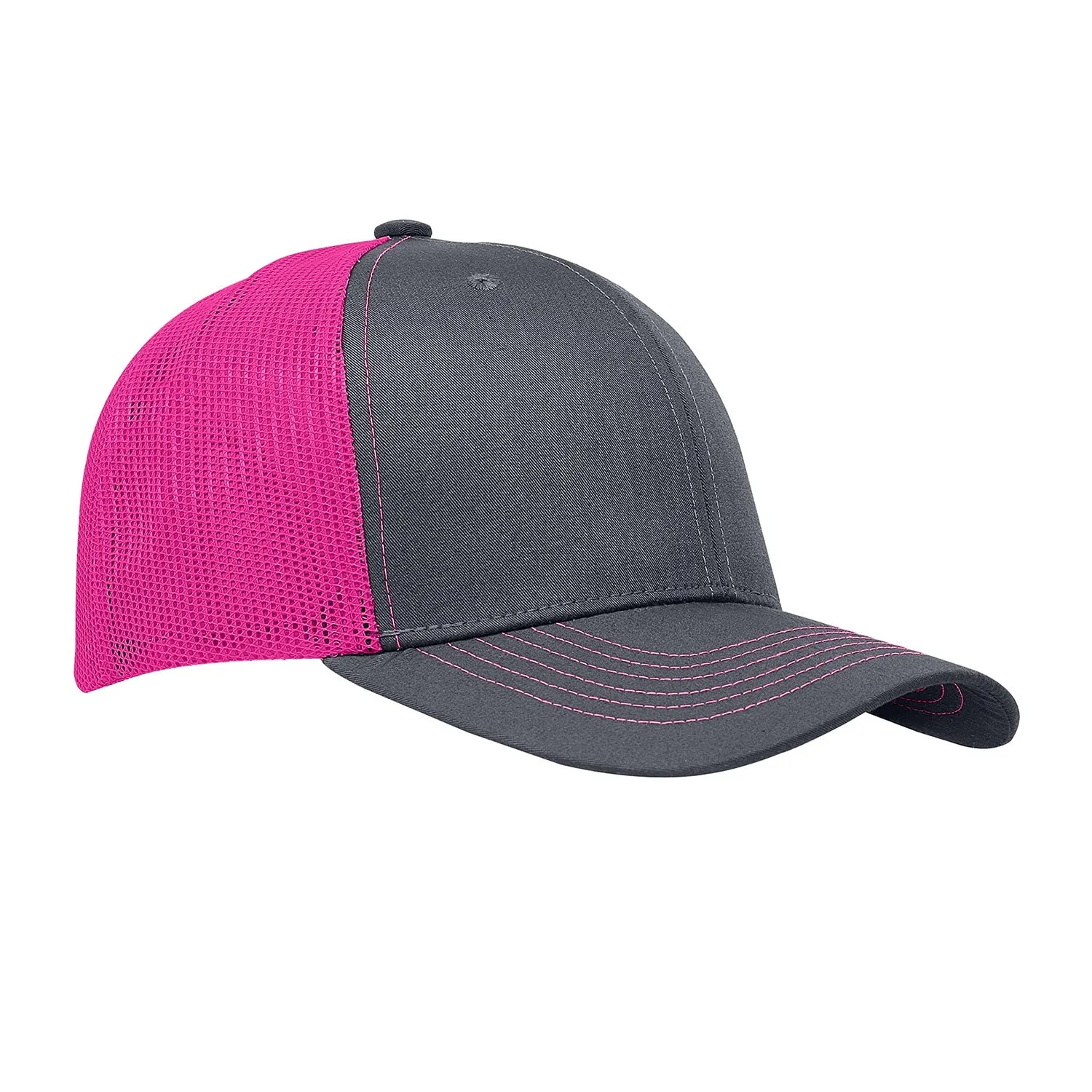 Cobra C112 6 Panel Structured Poly/Cotton Front Mesh Back Hat