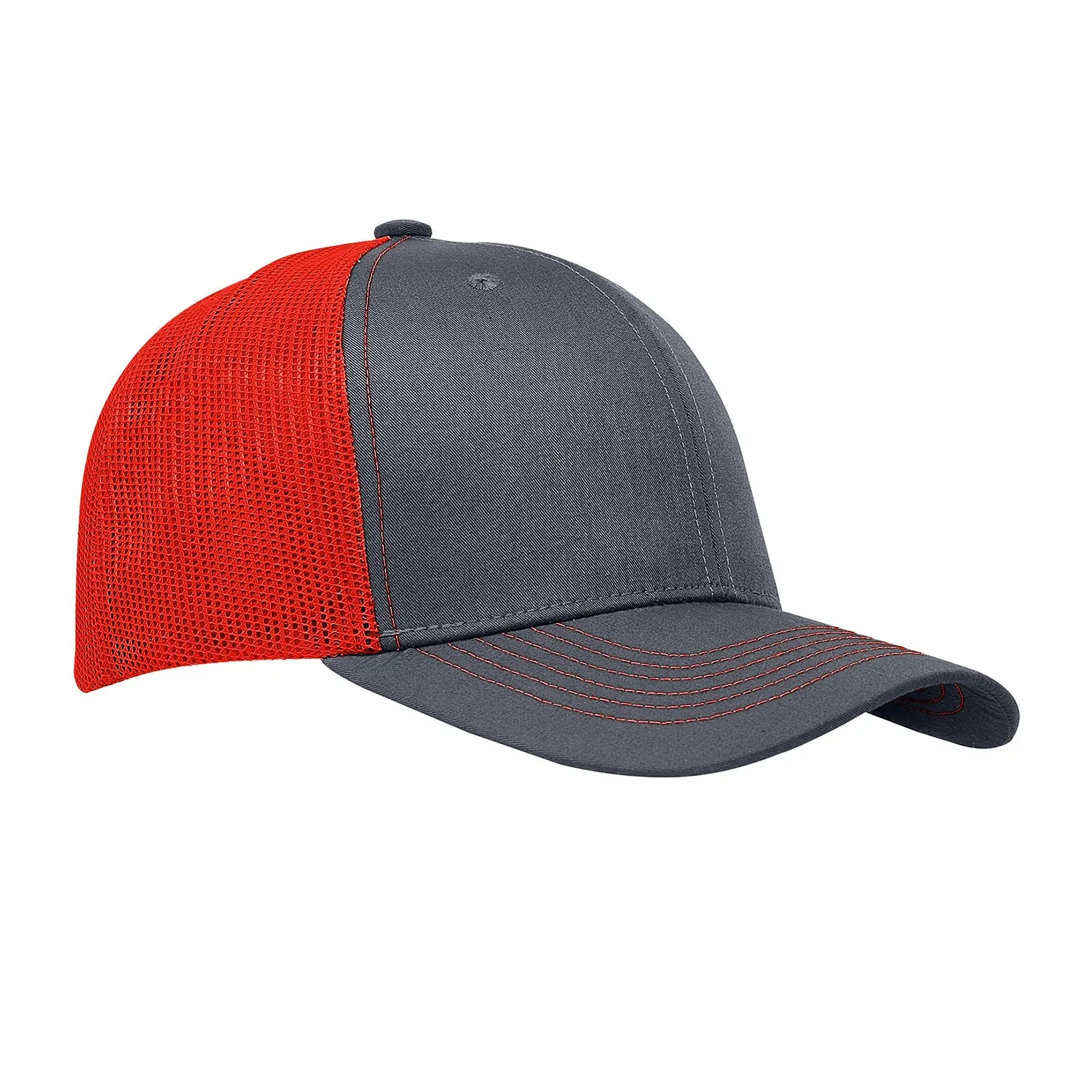 Cobra C112 6 Panel Structured Poly/Cotton Front Mesh Back Hat