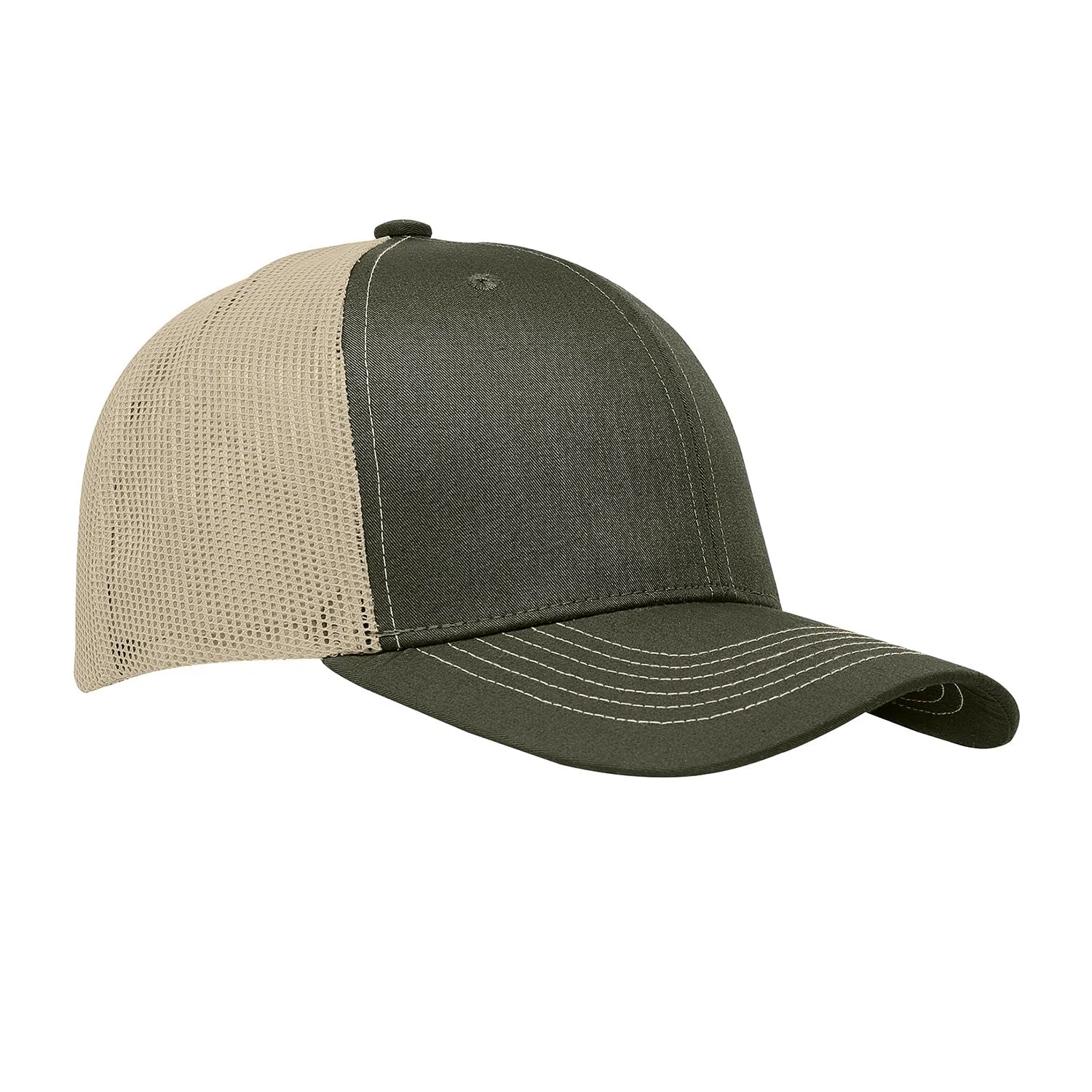 Cobra C112 6 Panel Structured Poly/Cotton Front Mesh Back Hat