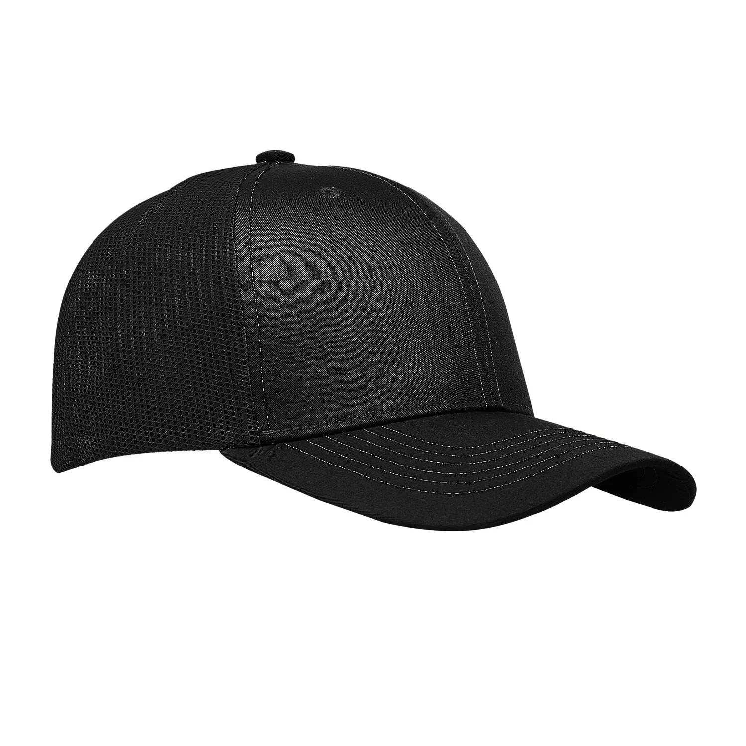 Cobra C112 6 Panel Structured Poly/Cotton Front Mesh Back Hat