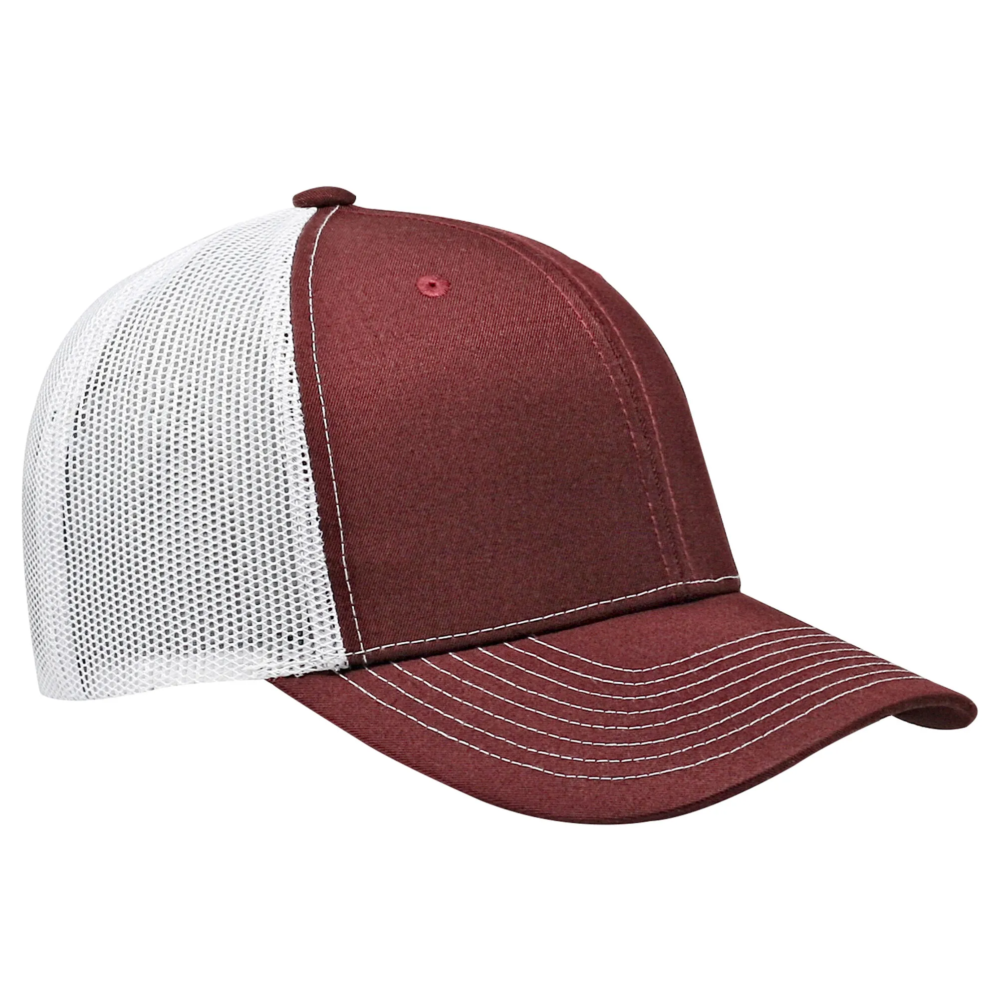 Cobra C112 6 Panel Structured Poly/Cotton Front Mesh Back Hat