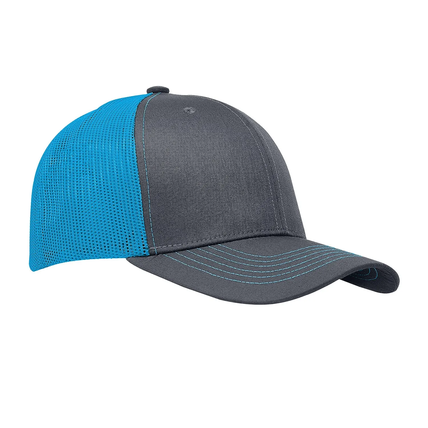 Cobra C112 6 Panel Structured Poly/Cotton Front Mesh Back Hat