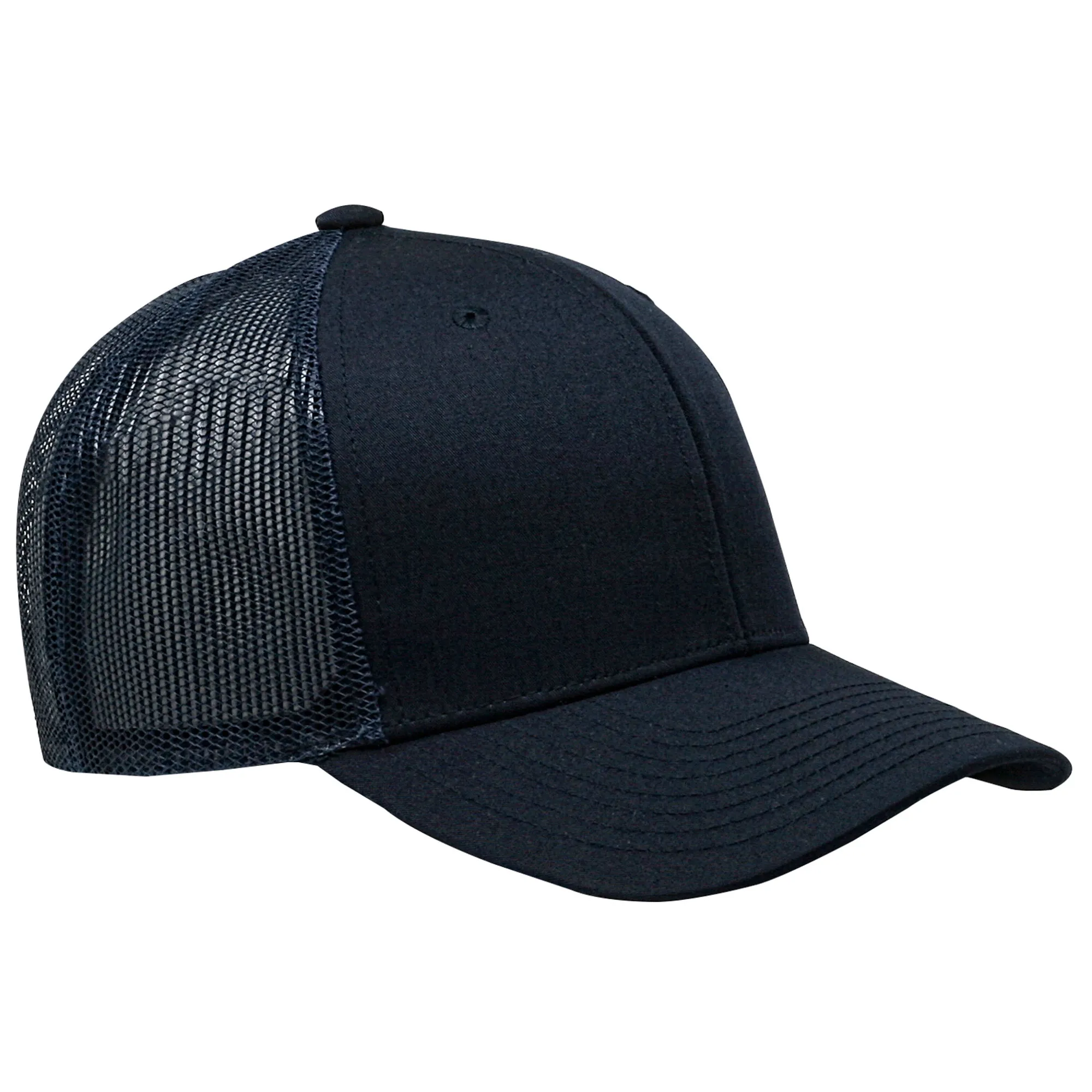 Cobra C112 6 Panel Structured Poly/Cotton Front Mesh Back Hat