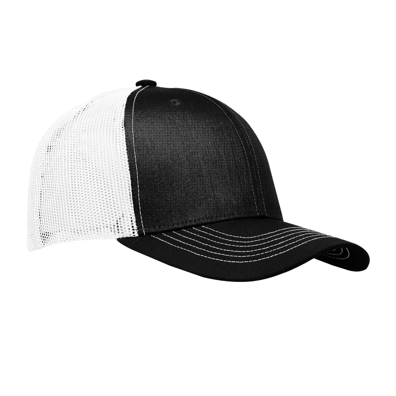 Cobra C112 6 Panel Structured Poly/Cotton Front Mesh Back Hat