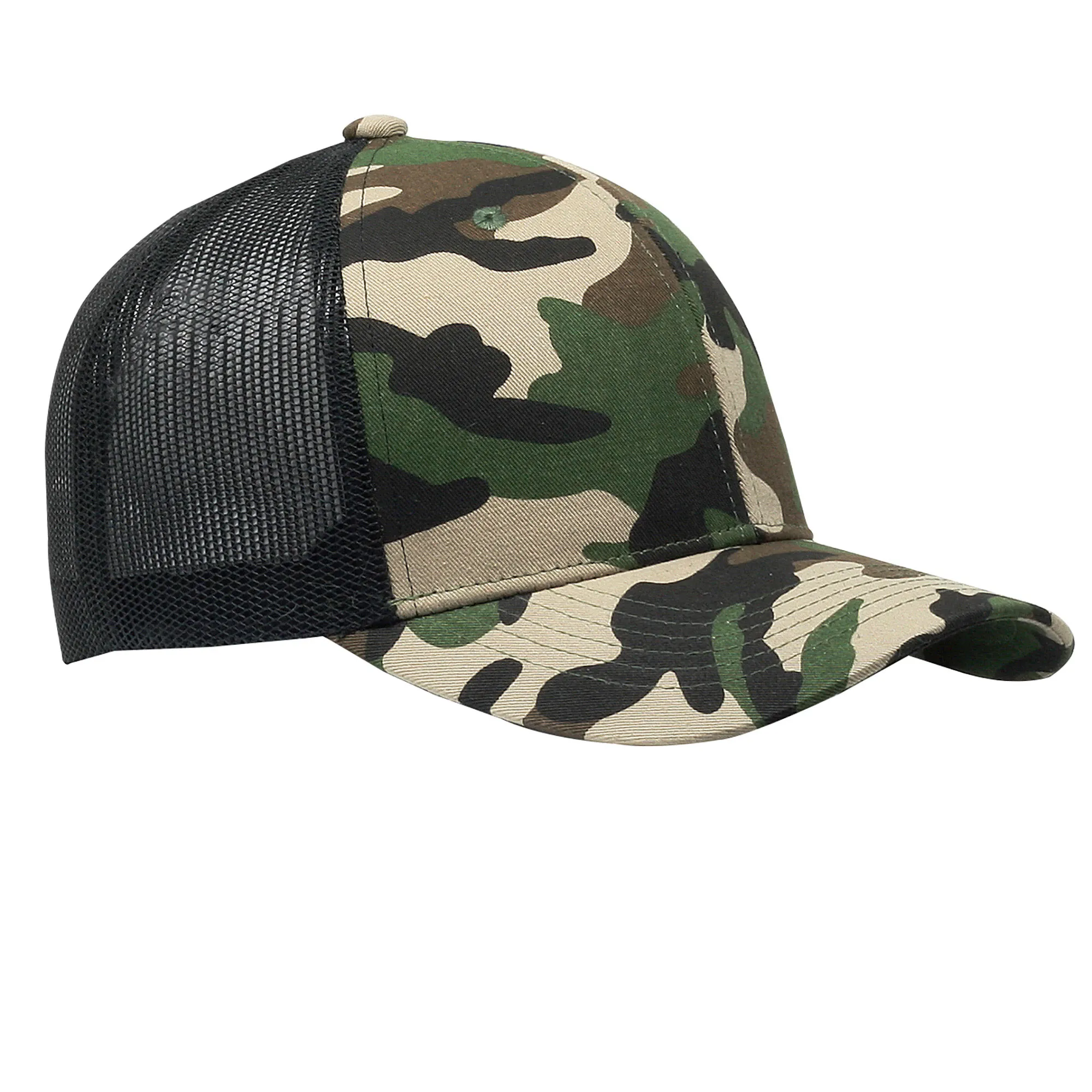 Cobra C112 6 Panel Structured Poly/Cotton Front Mesh Back Hat
