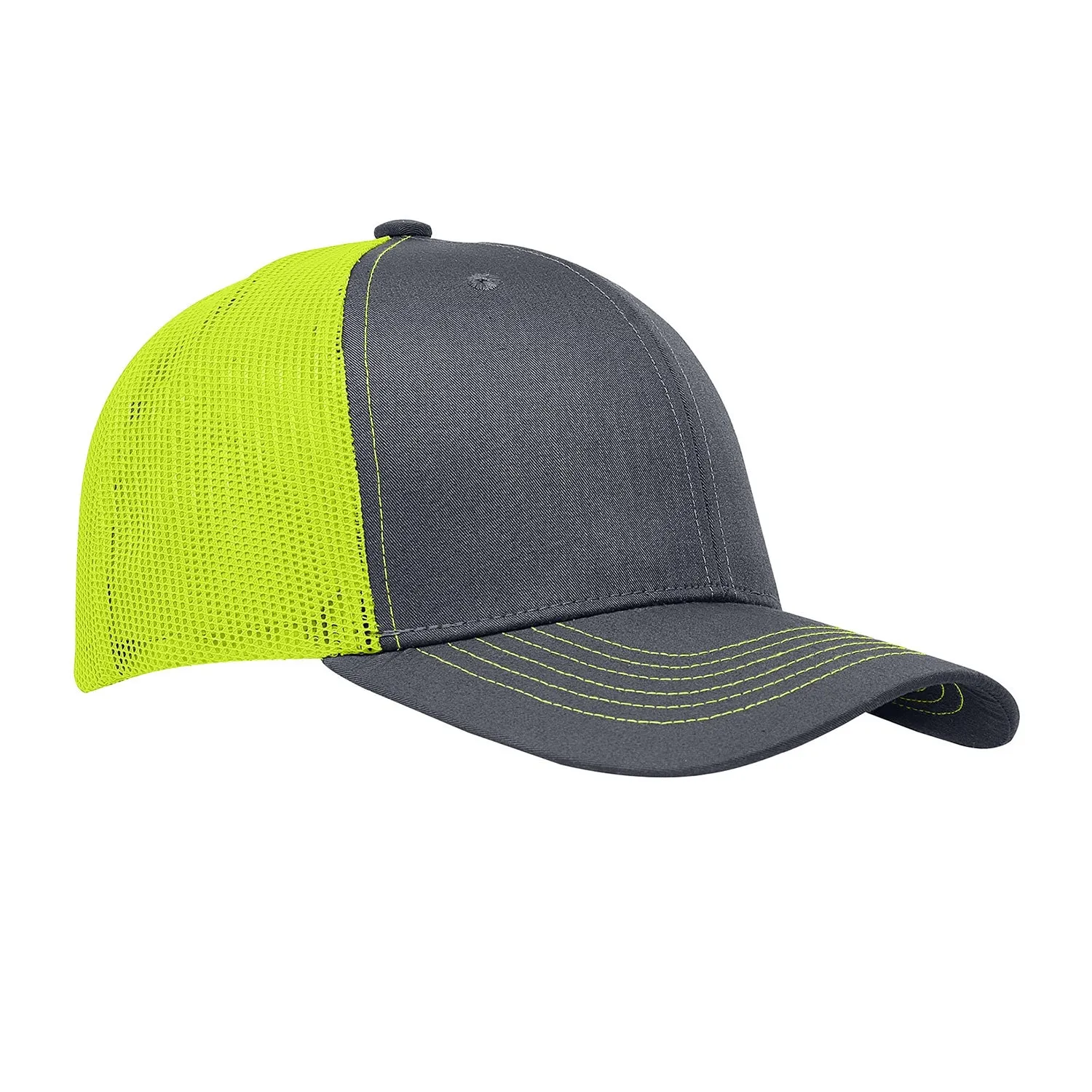 Cobra C112 6 Panel Structured Poly/Cotton Front Mesh Back Hat