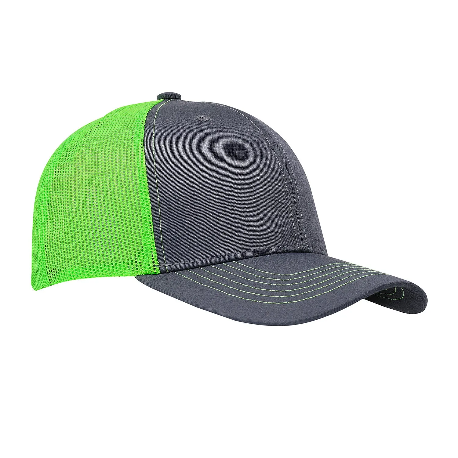 Cobra C112 6 Panel Structured Poly/Cotton Front Mesh Back Hat