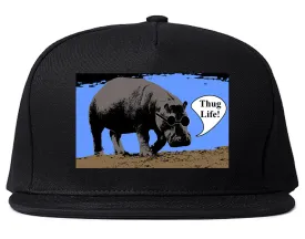 Cool Hippo Thug Life Funny Mens Snapback Hat