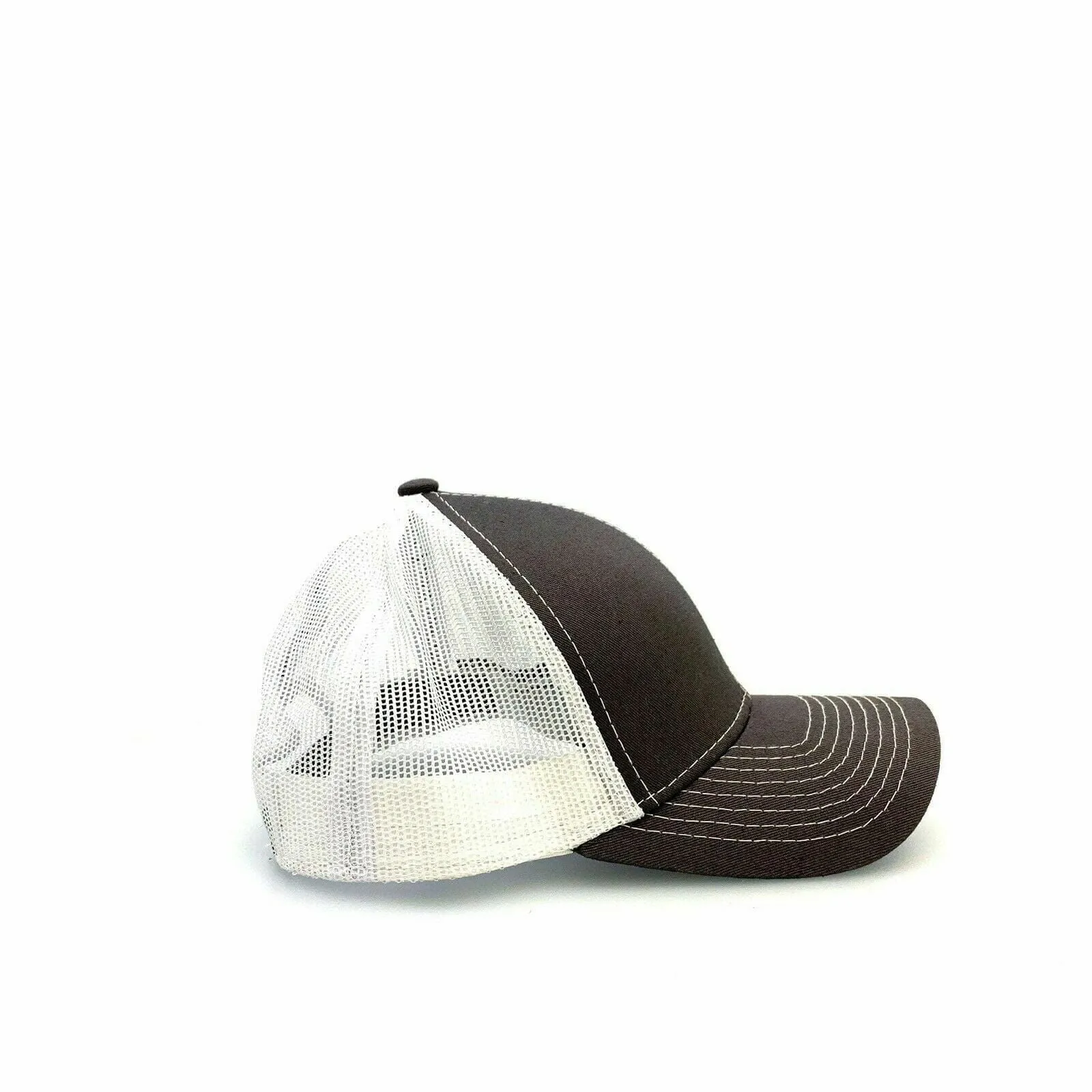Countryside Feed LLC Mens Mesh SnapBack Trucker Hat, Gray / White - OSFA