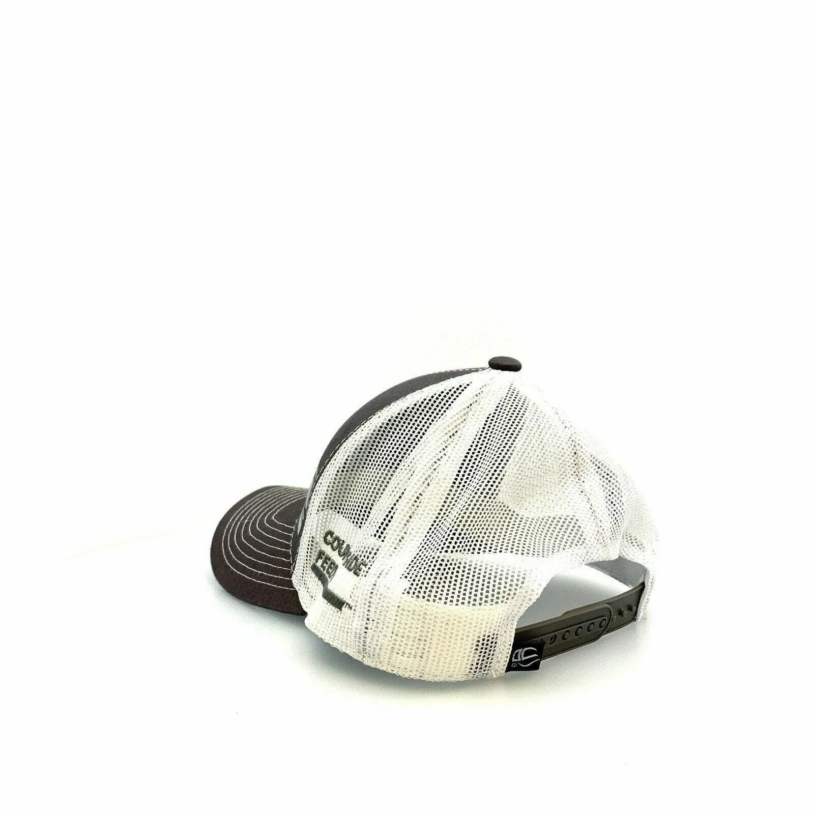 Countryside Feed LLC Mens Mesh SnapBack Trucker Hat, Gray / White - OSFA